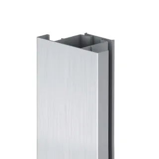 8026 - Profilé prise de main vertical intermédiaire plat pour côtés de 18 mm d’épaisseur. 