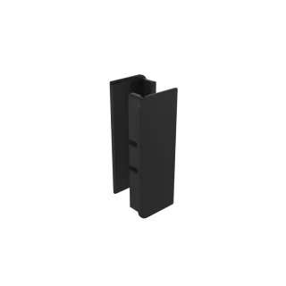 Äußeres Universal-Abschlussteil. Aluminium. Abdeckung Vertiefung 1 mm.