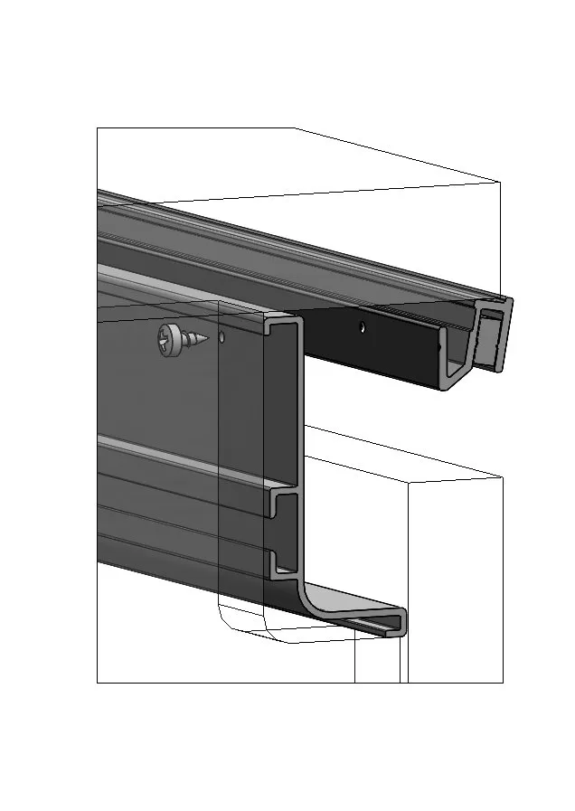 LED Trägerprofil für horizontale Griffleistenprofile