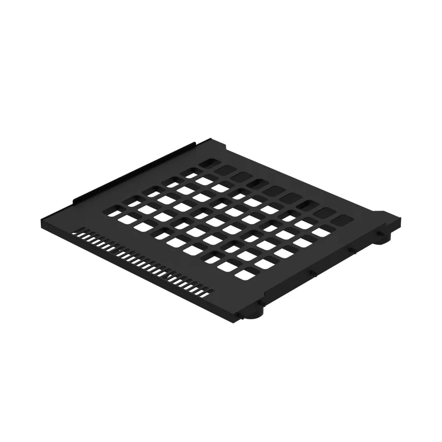 879 (B) - Base colonna frigo intermedia H 45 mm con basi.  Spine di plastica Ø 10 mm