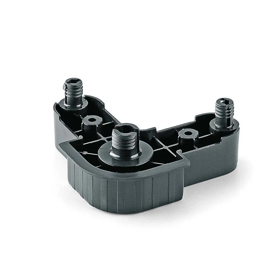 RBA85-02 - Triangular base with expansion  Ø 16 mm, pitch 25 mm.
