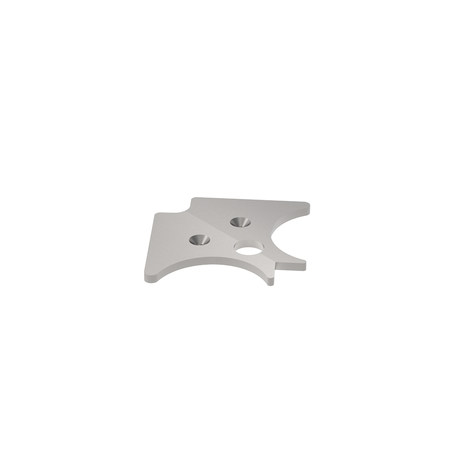 Winkelbeschlag aus Aluminium. 
