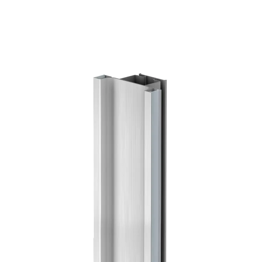 8054 - Intermediate vertical Gola profile with slot for LED lighting, for side panels for cabinet 18 mm thick. 