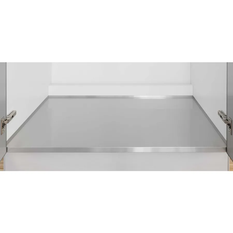 600/AL/LUX - Cabinet side panels, 18 mm thick.
Flat plain or gloss painted aluminium protector. 
Curved side profiles.