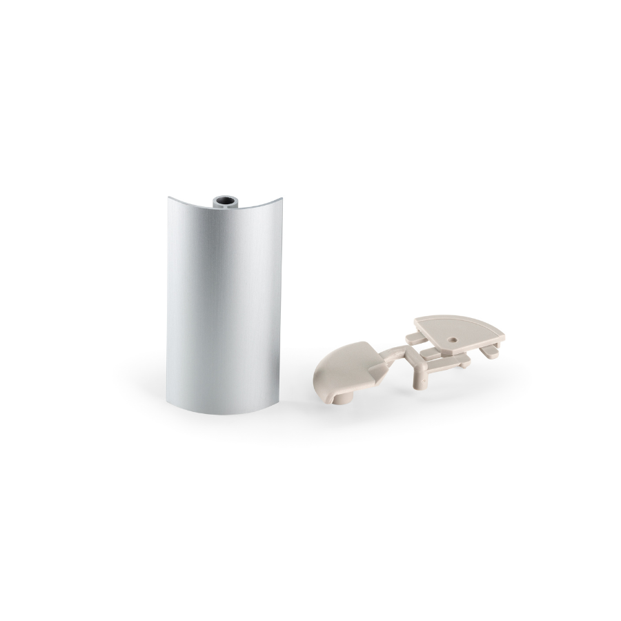 SA152-080 Angle extérieur 90° en plastique et en aluminium. 